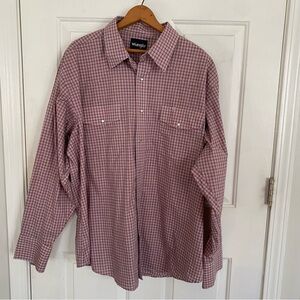 Wrangler Men's Red Checkered Shirt